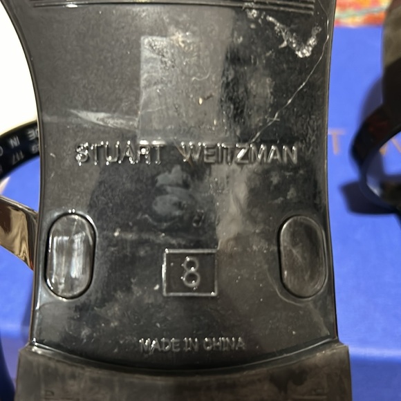 Stuart Weitzman Black Flat Sandals - Picture 9 of 11